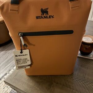 Stanley Madeleine Mini Cooler Backpack in tan with black accents
